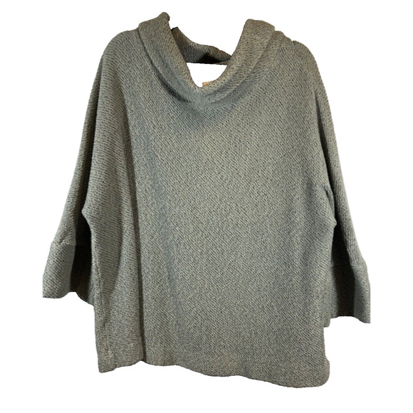 Soft Surroundings Textured Cowl Neck Tunic Long Sleeve Sweater Top Size 1X C2 - Picture 1 of 7